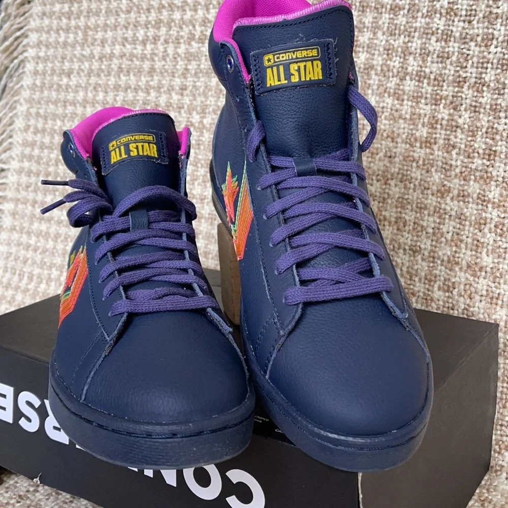 Converse Pro Leather Hi Obsidian/Hyper Magenta WMNS - Picture 9 of 16